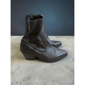 CHIO Womens Black Leather Ankle Boots Size 36 / 6